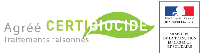 Logo officiel Certibiocide — Agrément ministère de l'Écologie