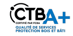 Logo officiel CTBA+ — Traitement du bois