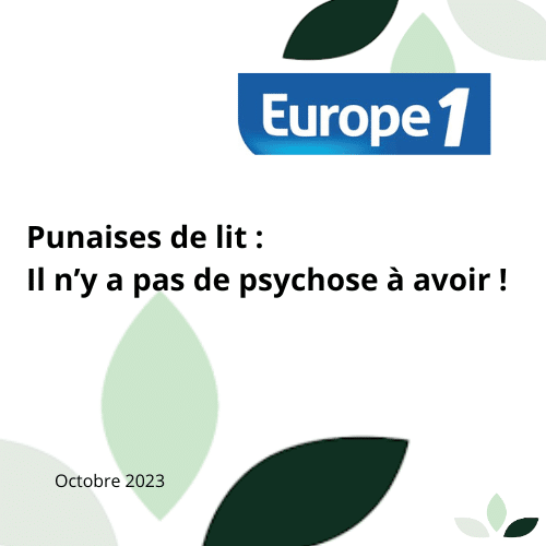 Article sur les punaises de lit par Europe1