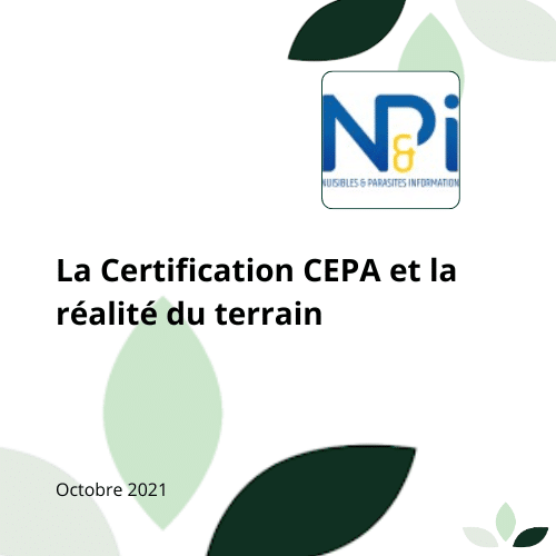 Article sur la certification CEPA par N&PI