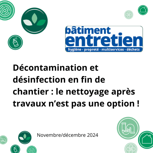 Bâtiment entretien édition novembre 2024